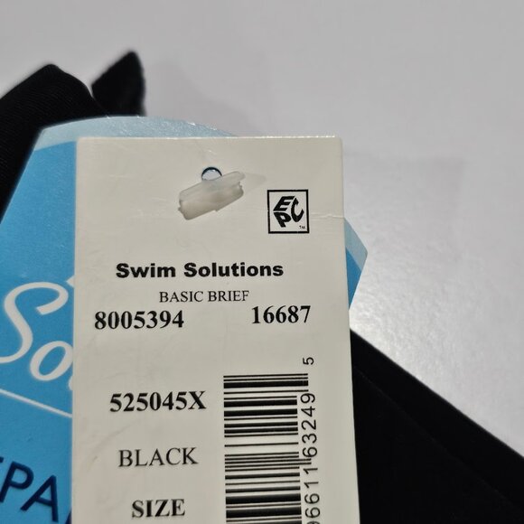 Swim Solutions Plus Size Mid-Rise Tummy-Control Bikini Bottoms - Picture 8 of 11